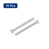 sourcing map 304 Stainless Steel Machine Screws, 10pcs M3x40mm Slotted