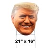 Trump Head cutout with stake 21"x16" easy to install lawn
