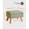 YMYNY Storage Ottoman, Footstool, Small Foot Stool with Sturdy Wood
