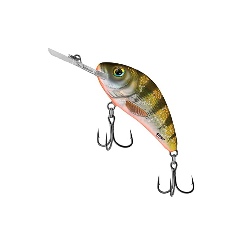 Salmo Rattlin Hornet Floating Wobbler, Salmo Colours: Yellow Holographic Perch,