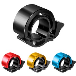 Ruayia Bicycle Bell, Mountain Bike, Bicycle Bell, Bicycle Loud Bell, Mini Bicycle Bell, Bicycle Bell for Bike, MTB, Mountain Bike, 22-22.8 mm (Black)