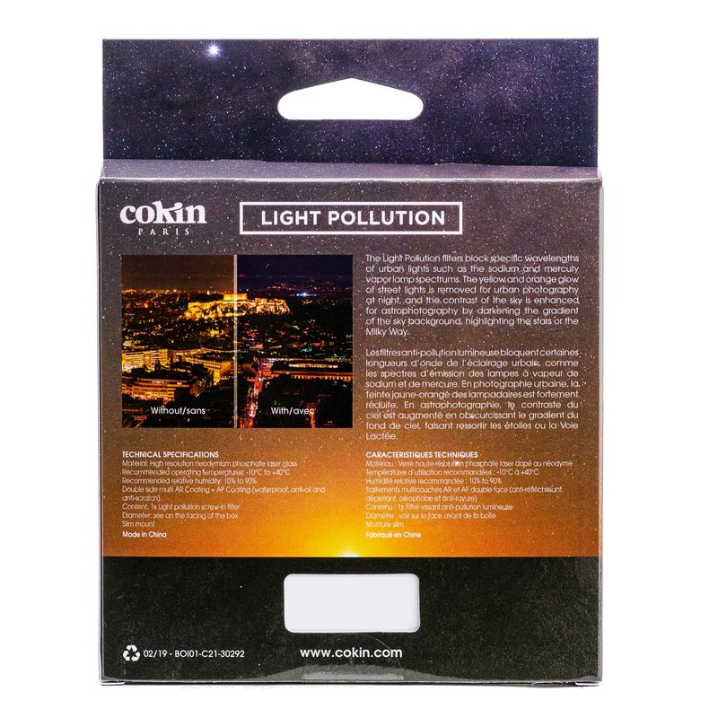 COKIN Nuances Clearsky Light Pollution Filter Diameter 52 mm