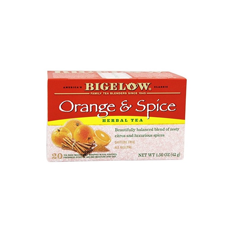 Bigelow Orange & Spice Tea Bags - 20 ct -