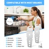 Undercounter Dishwasher Mounting Bracket Clips - Compatible with Whirlpool Kenmore