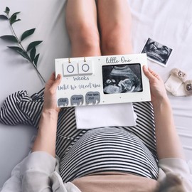 LilGoo Baby Scan Photo Frames, Baby Scan Frame - Mum to Be Gifts, Perfect Pregnancy Gifts for mum expecting, Best Gifts for Mum and Dad to Be, Baby Countdown Frame