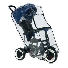 Lorelli Universal rain cover, children's tricycle, protection against rain and wind, colour: transparent
