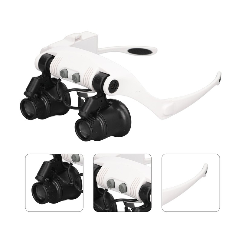 Head Magnifying Glass 10x 15x 20x 25x Hands Free Magnifier