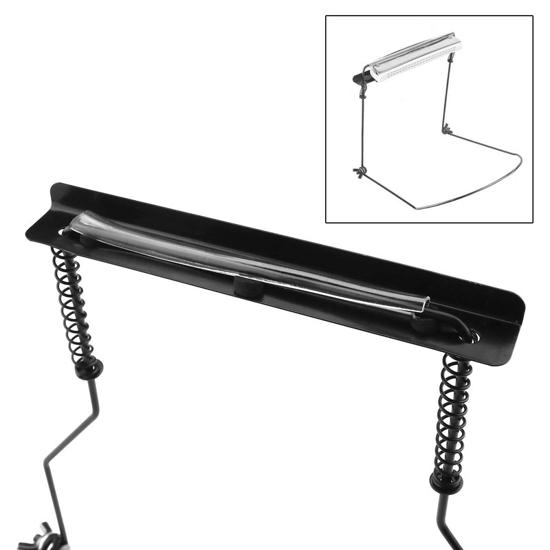 OTOTEC Metall 10 Löchern Mundharmonikas Halter Rack mit verstellbarem Ständer