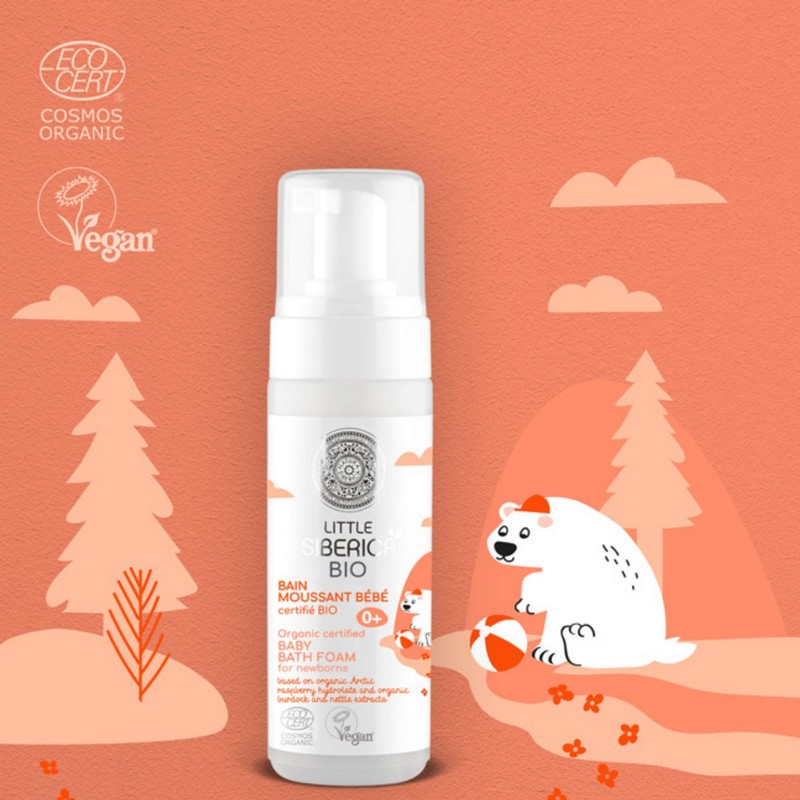 Bain Moussant pour Bébé certifié Organic 160 ml