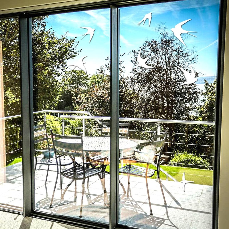 Swallow Window Stickers, Bird Strike Prevention, Collision Proof Window Stickers,