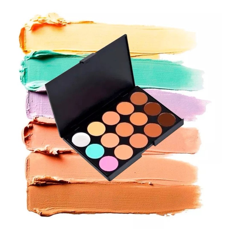 Universo en Linea Paleta De 15 Correctores Premium Maquillaje Alta