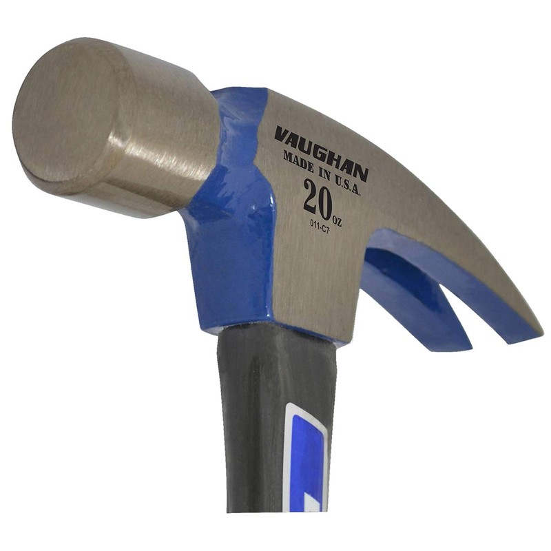 Vaughan 105-16 FS999L Straight Claw Fiberglass Hammer, 20-Ounce