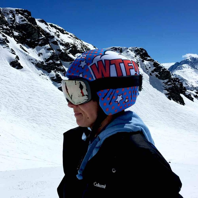 COOLCASC Multisport helmet cover LOL-WTF print
