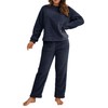 Beralst - Conjunto de pijama de forro polar para mujer