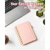 WEMATE Spiral Password Book with Alphabetical Tabs, Small Password Keeper