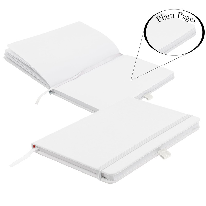 Savvy Bee Blanco Basic A5 Unlined Plain Page Notebook New