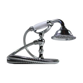 Renovator's Supply Handheld Telephone Shower Head Set With 58in Flex Hose Chrome