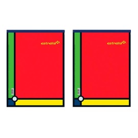 Estrella 6 Blocks Engomados Estrella Carta 80 Hojas C, Chico 5mm