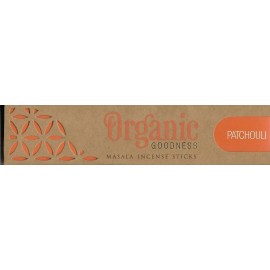 ORGANIC GOODNESS MASALA INCENSE STICKS PATCHOULI 15 GRAMS PER BOX