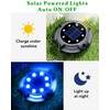 Biling Solar Pathway Lights Outdoor Uplight Sidelight, 12 Packs Blue