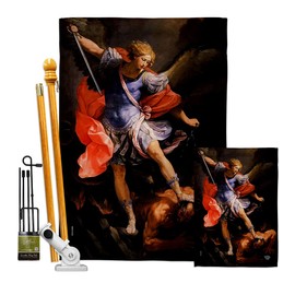 Ornament Collection Archangel Garden House Flag Kit Religious Faith Hope Grace Peace Dove Christian Religion Easter Decoration Banner Small Yard Gift Double-Sided, Made in USA