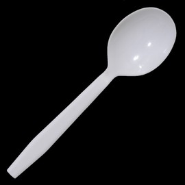 Daxwell Plastic Soup Spoons, Extra Heavyweight Polypropylene (PP), White, A10003616 (Case of 1,000)
