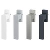 Vershy Aluminium window handle, white, Dublin design, powder-coated, RAL 9016,