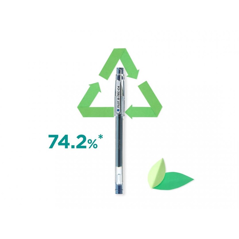 Pilot G-Tec C4 Gel Ink Rollerball Pen - 0.4mm Nib
