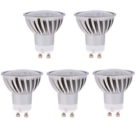 HERO-LED GU10-DIM-24T-NW Dimmable MR16 GU10 LED 120V Halogen Replacement Bulb, 120 Degree Wide Beam Floodlight, 4.8W, 50W Equivalent, Natural White 4000K, 5-Pack