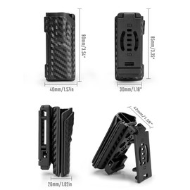 Tactical Geek TX4 Flashlight Case, LED Torch Holster Case for Belt Torch Cover with Rear Belt Clip Quick Access and Portable Torch Bag