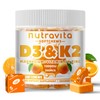 Sugar-Free Vitamin D3 K2 Chews with Calcium + K2 (MK-7),