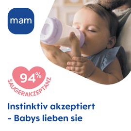 MAM Easy Start Anti-Colic Newborn Set | 0+ Mon | Baby Bottle Set | 94% Acceptance | 96% Midwife Recommendation | 80% Less Colic | 4 Drinking Bottles, 1 Original Dummy & 1 Soft Brush | Beige