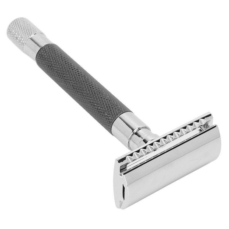 Double Edge Safety Razor Long Handle Manual Zinc Alloy Safety