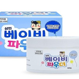 Samhyun Baby Powder 100g Heat Rash Prevention x3SET(SH) / 삼현 베이비 파우더 100g 땀 띠 방지 x3SET(SH)