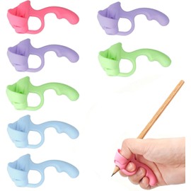 Grips for Pencil for Kids Handwriting, 8 Pcs Pen Grips, Ergonomic Pencil Grippers Holder for Kids, Writing Posture Correction with Cushion for Toddlers, Adults, Preschooler, Special Education Supplies