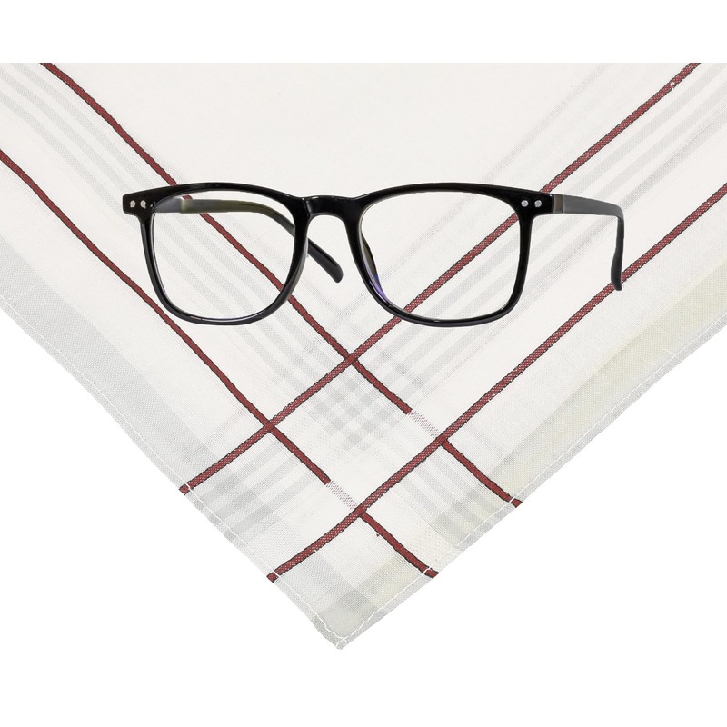 Betz Men's Fabric Handkerchiefs, Pack of 12, 100% Cotton, Size