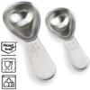 COM-FOUR® 2 x Coffee Scoops Made of Stainless Steel -