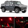 LEDpartsNow Interior LED Lights Replacement for 2003-2009 Hummer H2 Accessories Package Kit (20 Bulbs), RED