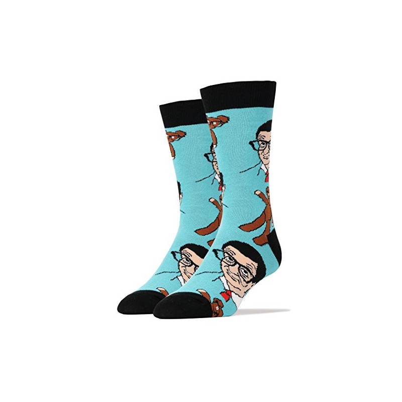Oooh Yeah! Men's Cotton Crew Sock (Mr Bean and Teddy)