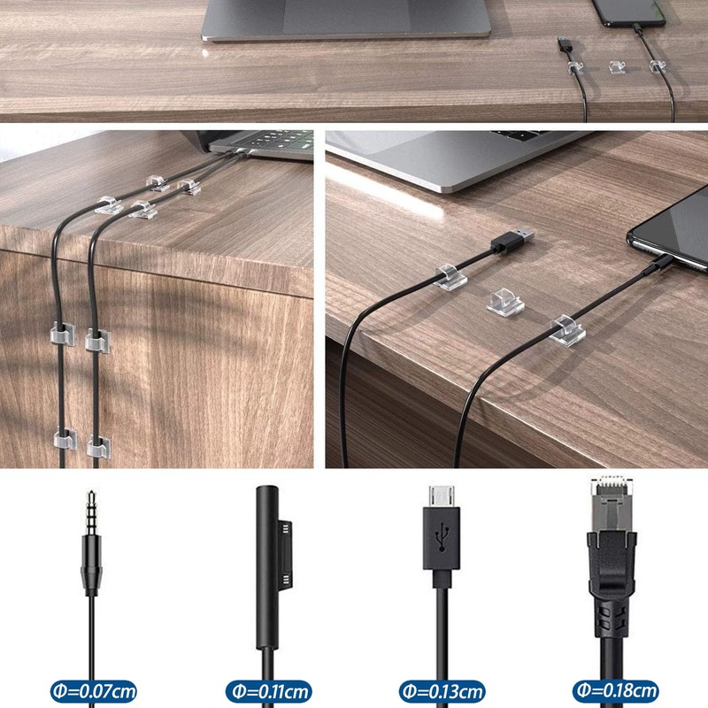 Neyiem Cable Clips, Cable Stand, Table Storage, Car Wire, Wire