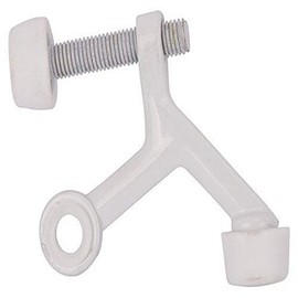 Manufacturers Direct H20-B029-PS 4077780 Hinge Pin Door Stop, Zinc Die-Cast, White