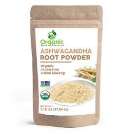 Organic Ashwagandha Root Powder - 1.10 lbs (17.64 oz) | Resealable Kraft Bag,Non-GMO, Indian Ginseng, Withania Somnifera -100% Raw from India, by SHOPOSR