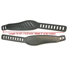 (Pack of 2 Pairs) Life Fitness Stationary Bikes Long Pedal Straps (2" W x 12-1/2" L) Universal AFTERMARKET Replacement for Exercise Bike Bicycle Cycle | Fits Most Bike Pedal - Heavy Duty Adjustable