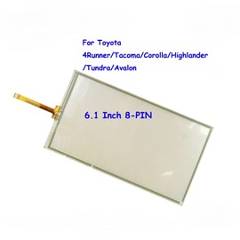 Zieichy 6.1'' Touch Screen Glass Digitizer for Toyota 4Runner Tacoma Tundra 8pin 2014-2019，Replacement JY6216 LA061WV1TD01 LA061WV1 (TD)(01)