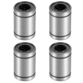 sourcing map LM10UU Linear Ball Bearings 10mm Bore 19mm OD 29mm Long for CNC Machine 3D Printer 4pcs