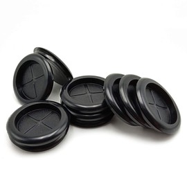 EASYEAH 1-3/8"(35mm) Rubber Grommets, 1-3/16"(30mm) ID, Rubber Cable Hole Plugs Rubber Grommets Automotive Wire Protection, Firewall Grommets One-Sided Round Hole Grommet, 10PCS(Black)