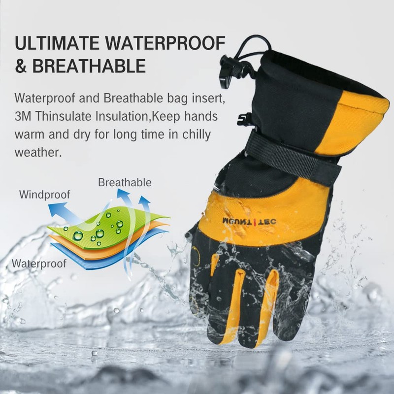 Mount Tec Men's Flexible Photography Glove Waterproof Windproof Touchscreen Gloves