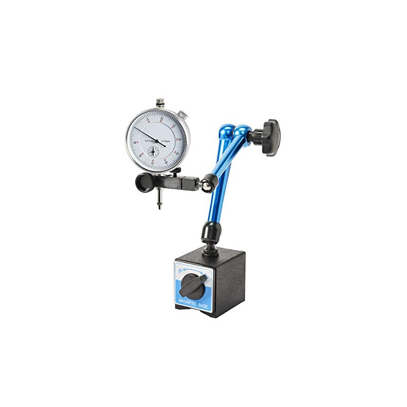 WABECO Magnetic Measuring Stand with Dial Gauge Central Clamping Dial