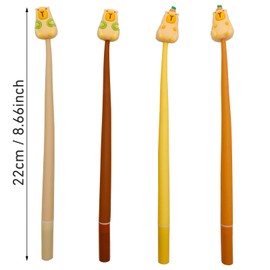 30 Pcs Cute Capybara Gel Ink Pens, Kawaii Animals Writing 0.5 mm Black Ink Cool Novelty Fun Pens for Kids School Office Home Supplies Student Present Party Favors