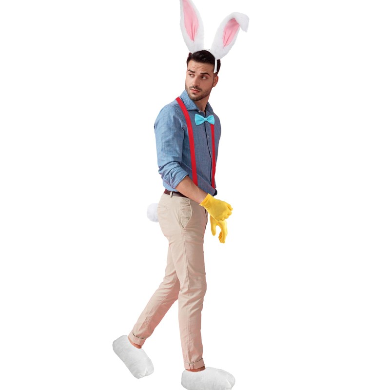 6 Pcs Halloween Bunny Rabbit Costume Set Bunny Ear Headband